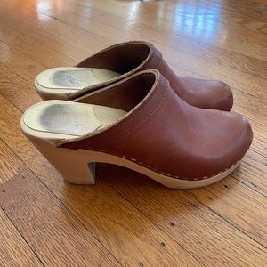 No.6 Old School Clog on High Heel in Palomino